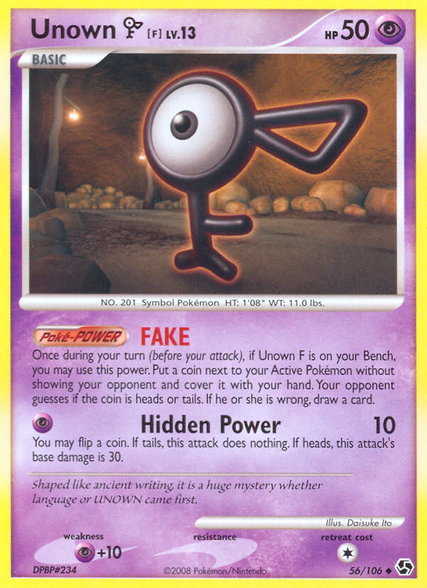 Unown F (56/106) [Diamond & Pearl: Great Encounters] | Black Swamp Games