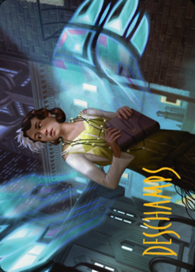 Giada, Font of Hope 1 Art Card (Gold-Stamped Signature) [Streets of New Capenna Art Series] | Black Swamp Games