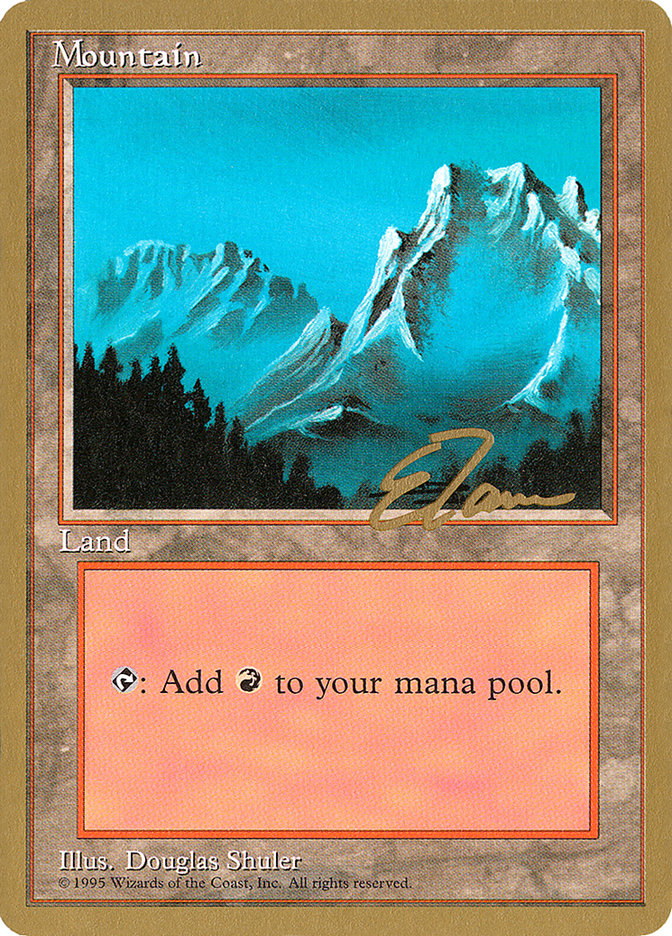 Mountain (et374) (Eric Tam) [Pro Tour Collector Set] | Black Swamp Games