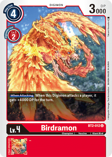 Birdramon [BT2-012] [Release Special Booster Ver.1.5] | Black Swamp Games