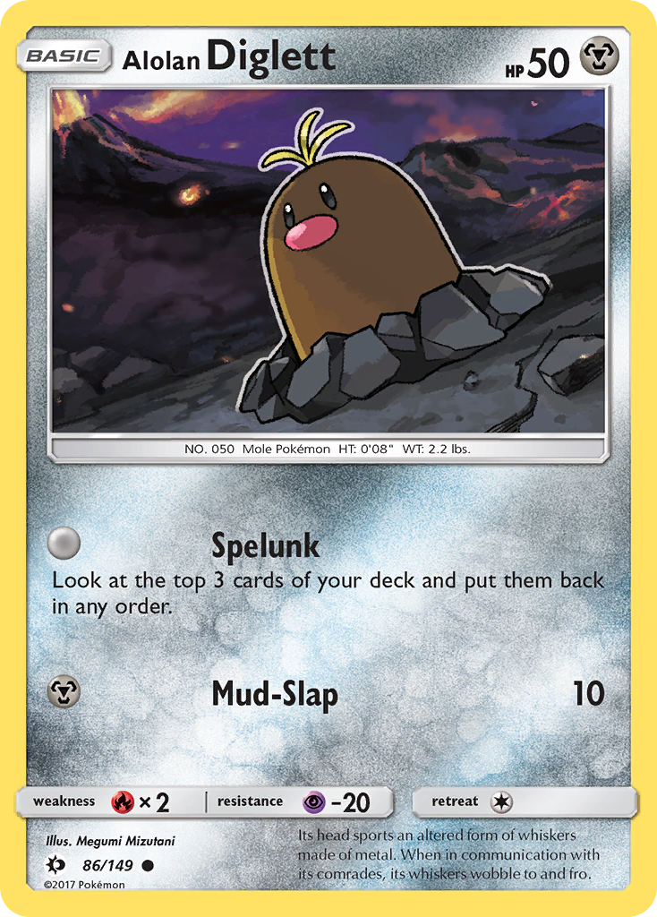 Alolan Diglett (86/149) [Sun & Moon: Base Set] | Black Swamp Games