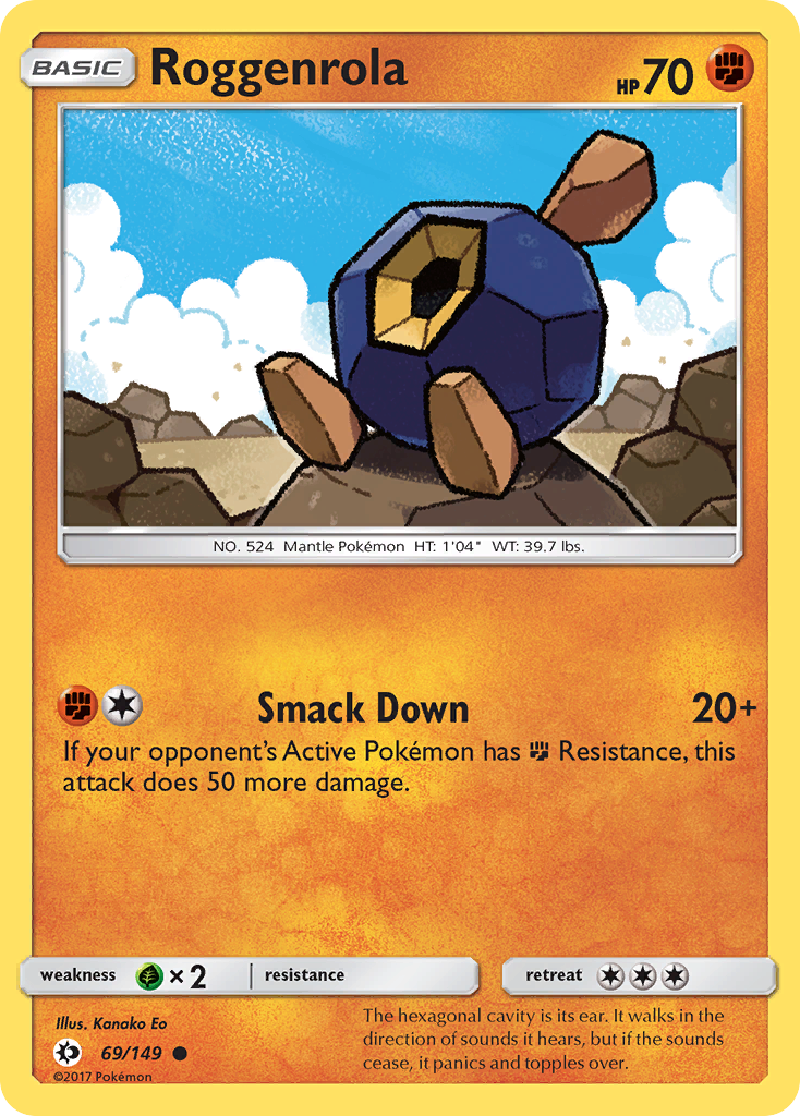 Roggenrola (69/149) [Sun & Moon: Base Set] | Black Swamp Games