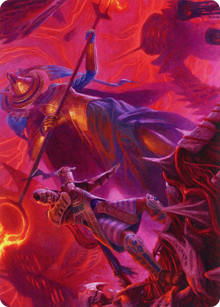 Djeru and Hazoret Art Card [March of the Machine Art Series] | Black Swamp Games