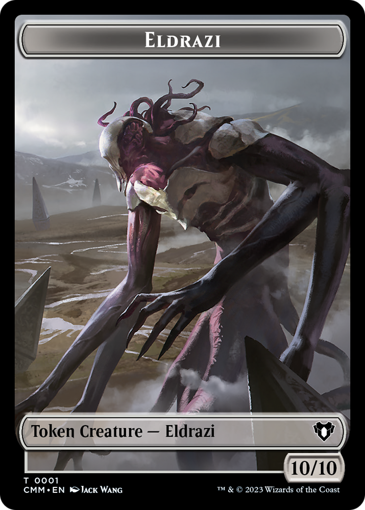 Eldrazi // Knight Double-Sided Token [Commander Masters Tokens] | Black Swamp Games