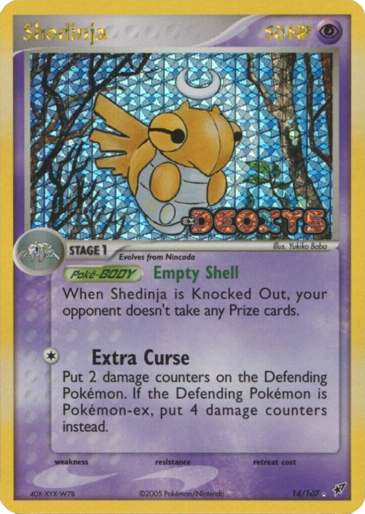 Shedinja (14/107) (Stamped) [EX: Deoxys] | Black Swamp Games