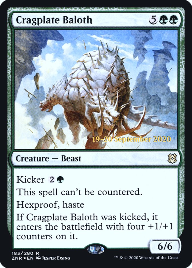 Cragplate Baloth  [Zendikar Rising Prerelease Promos] | Black Swamp Games