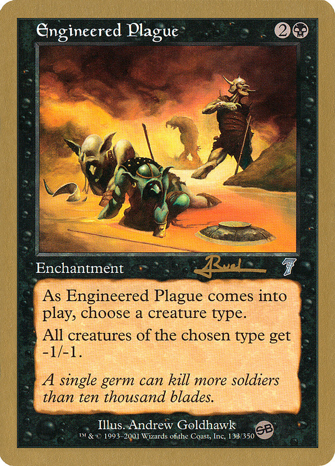 Engineered Plague (Antoine Ruel) (SB) [World Championship Decks 2001] | Black Swamp Games