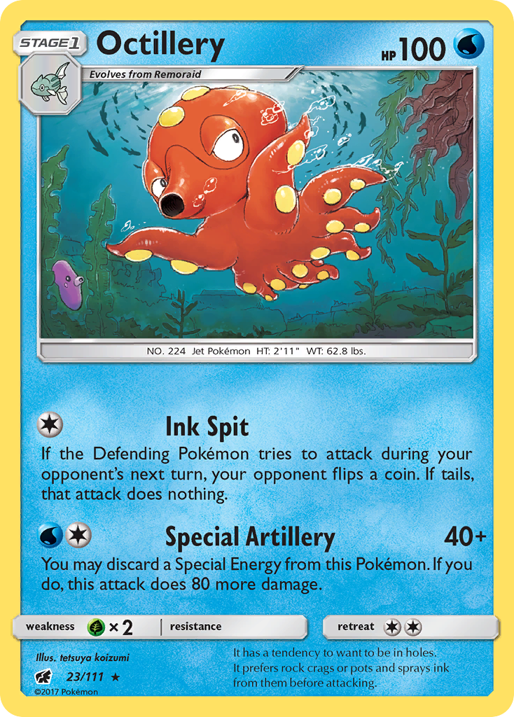 Octillery (23/111) [Sun & Moon: Crimson Invasion] | Black Swamp Games