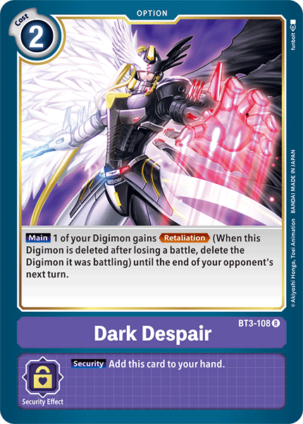 Dark Despair [BT3-108] [Release Special Booster Ver.1.5] | Black Swamp Games