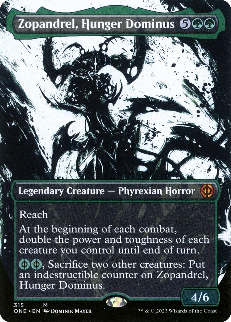 Zopandrel, Hunger Dominus (Borderless Ichor) [Phyrexia: All Will Be One] | Black Swamp Games