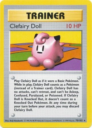 Clefairy Doll (70/102) [Base Set Shadowless Unlimited] | Black Swamp Games