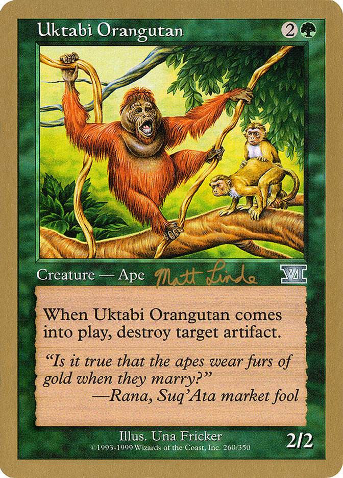 Uktabi Orangutan (Matt Linde) [World Championship Decks 1999] | Black Swamp Games