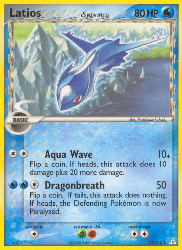 Latios (22/110) (Delta Species) [EX: Holon Phantoms] | Black Swamp Games