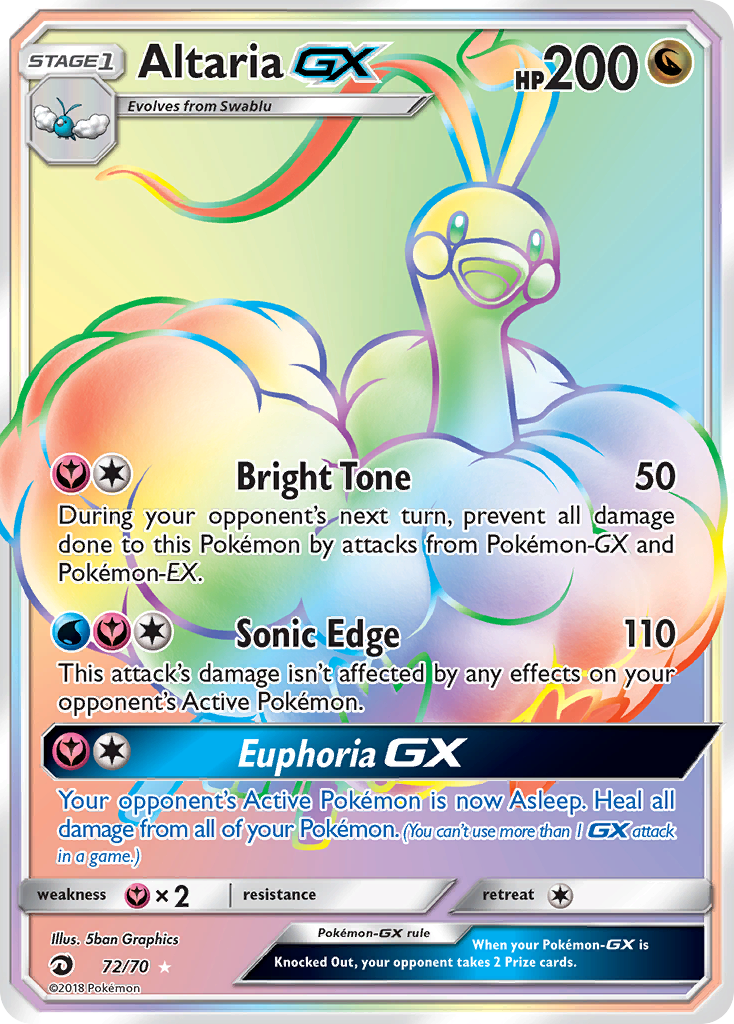 Altaria GX (72/70) [Sun & Moon: Dragon Majesty] | Black Swamp Games