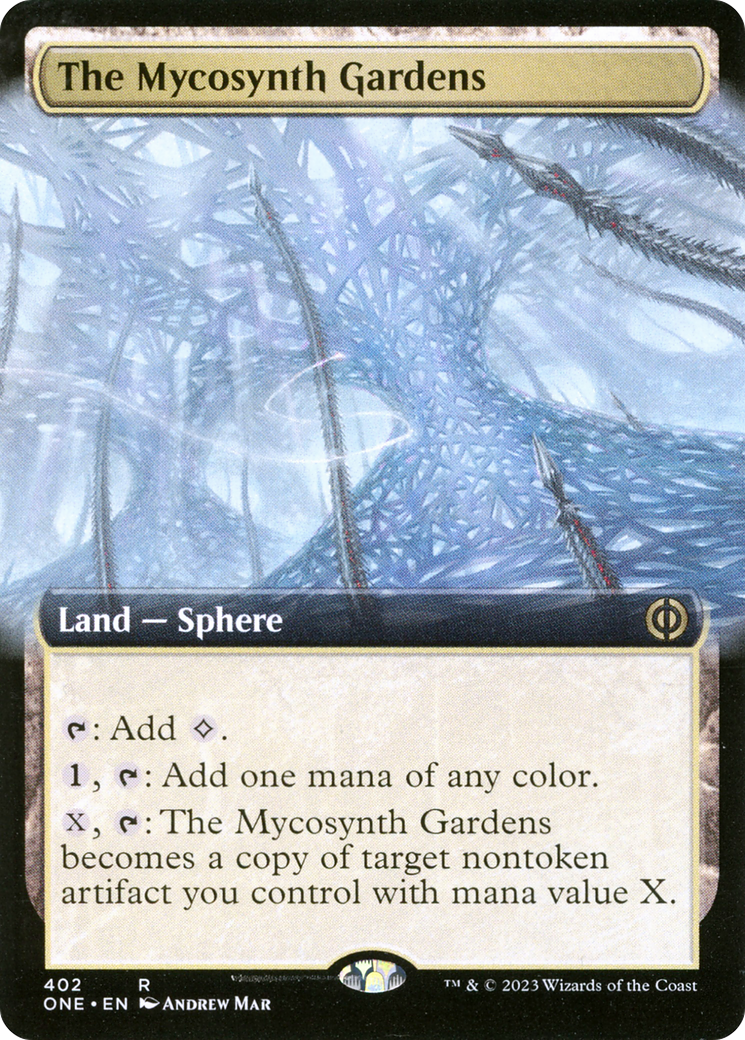 The Mycosynth Gardens (Extended Art) [Phyrexia: All Will Be One] | Black Swamp Games