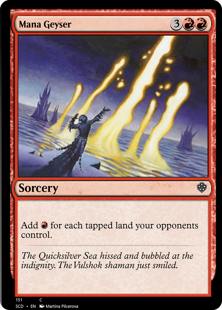 Mana Geyser [Starter Commander Decks] | Black Swamp Games