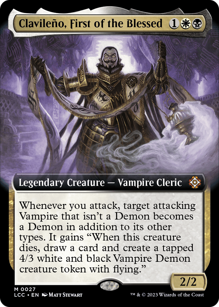 Clavileno, First of the Blessed (Extended Art) [The Lost Caverns of Ixalan Commander] | Black Swamp Games