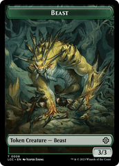 Beast // Merfolk (0003) Double-Sided Token [The Lost Caverns of Ixalan Commander Tokens] | Black Swamp Games
