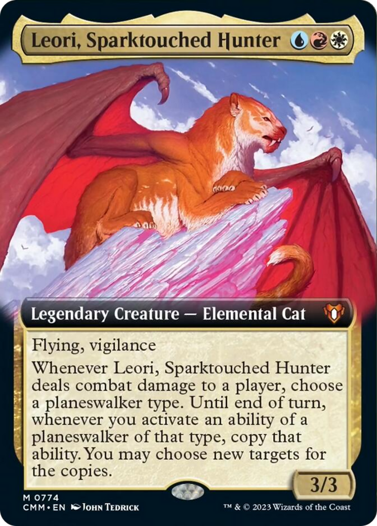Leori, Sparktouched Hunter (Extended Art) [Commander Masters] | Black Swamp Games