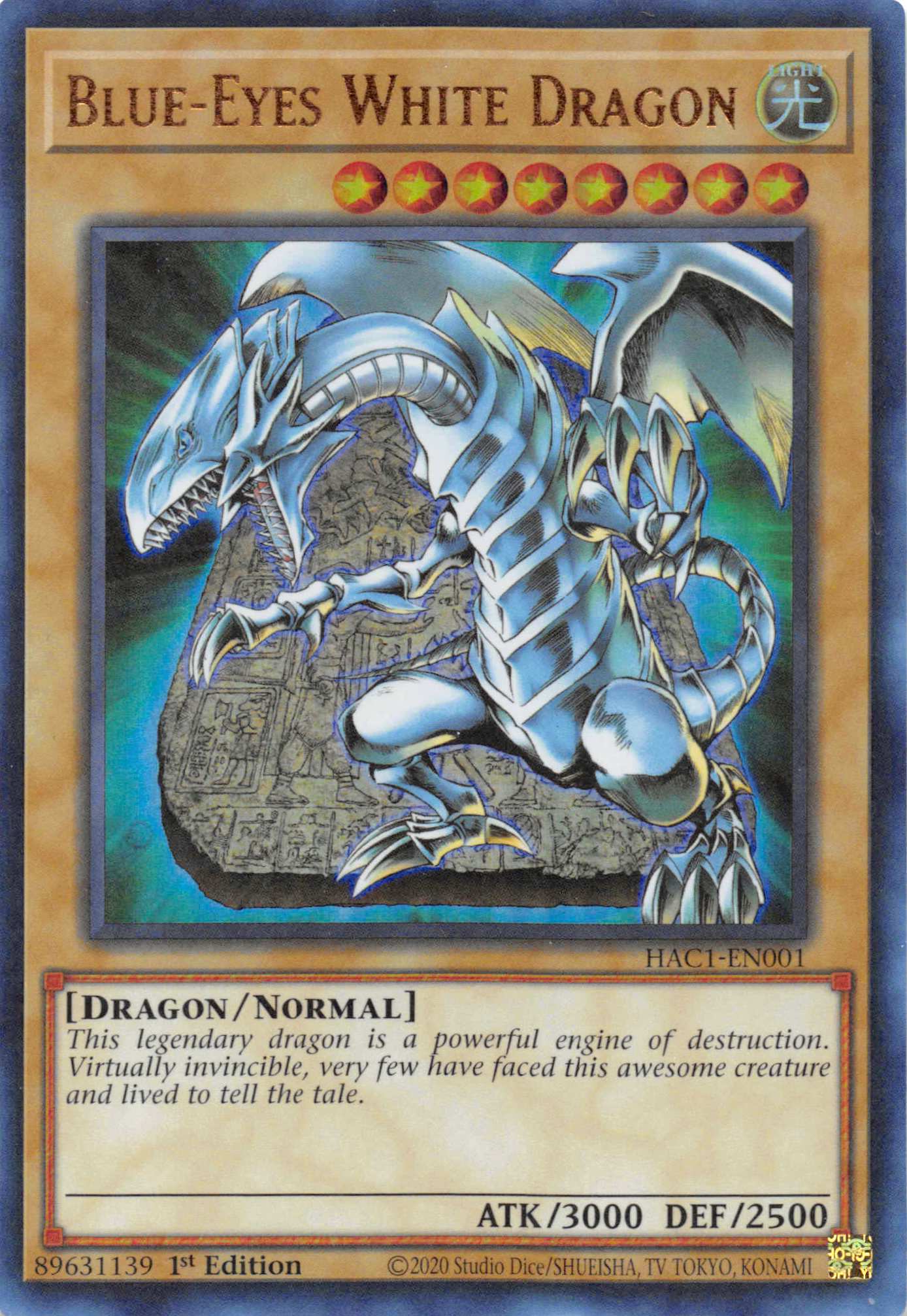 Blue-Eyes White Dragon (Duel Terminal) [HAC1-EN001] Parallel Rare | Black Swamp Games