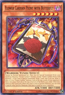 Flower Cardian Peony with Butterfly [INOV-EN014] Common | Black Swamp Games