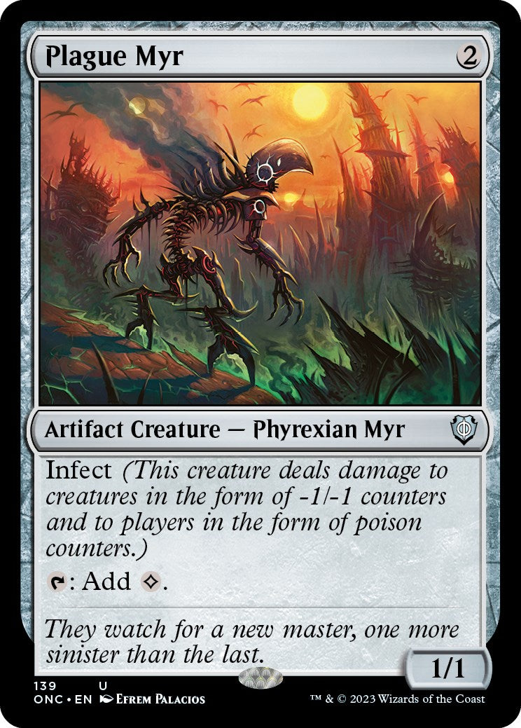 Plague Myr [Phyrexia: All Will Be One Commander] | Black Swamp Games