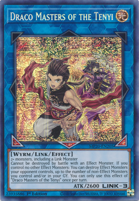 Draco Masters of the Tenyi [MP20-EN205] Prismatic Secret Rare | Black Swamp Games