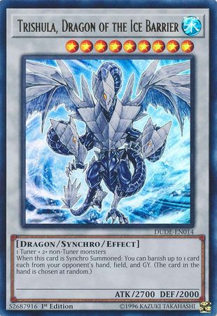 Trishula, Dragon of the Ice Barrier [DUDE-EN014] Ultra Rare | Black Swamp Games