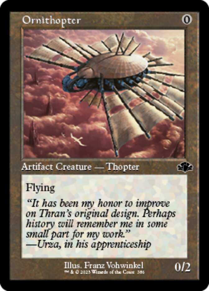 Ornithopter (Retro) [Dominaria Remastered] | Black Swamp Games