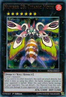 Number 28: Titanic Moth [DUSA-EN013] Ultra Rare | Black Swamp Games