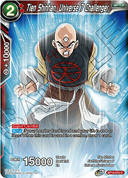 Tien Shinhan, Universe 7 Challenger (BT14-010) [Cross Spirits] | Black Swamp Games