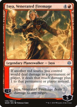 Jaya, Venerated Firemage [War of the Spark] | Black Swamp Games