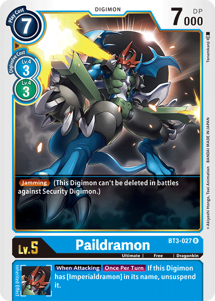 Paildramon [BT3-027] [Release Special Booster Ver.1.5] | Black Swamp Games