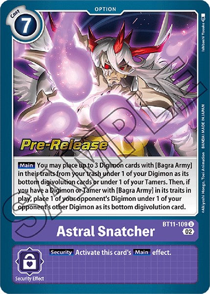 Astral Snatcher [BT11-109] [Dimensional Phase Pre-Release Promos] | Black Swamp Games