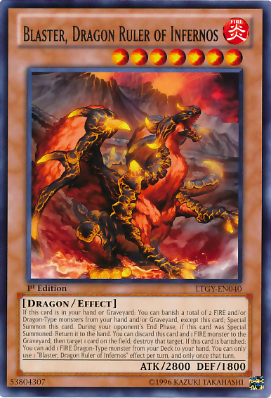 Blaster, Dragon Ruler of Infernos [LTGY-EN040] Rare | Black Swamp Games