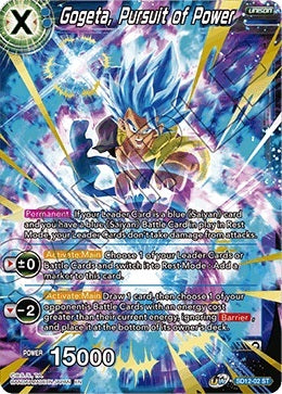 Gogeta, Pursuit of Power (SD12-02) [Rise of the Unison Warrior 2nd Edition] | Black Swamp Games