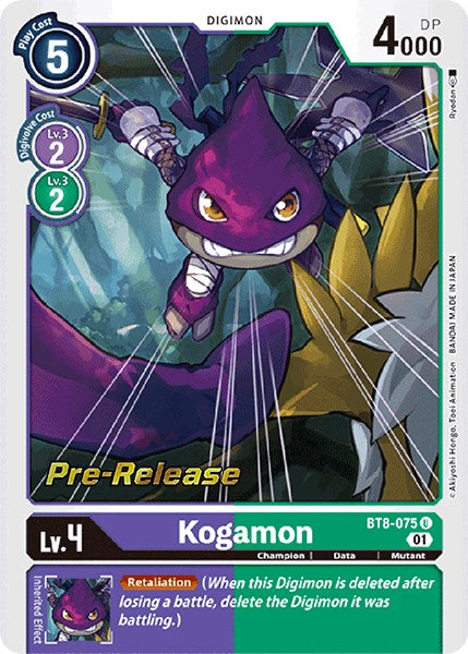 Kogamon [BT8-075] [New Awakening Pre-Release Cards] | Black Swamp Games