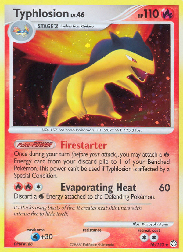 Typhlosion (16/123) [Diamond & Pearl: Mysterious Treasures] | Black Swamp Games