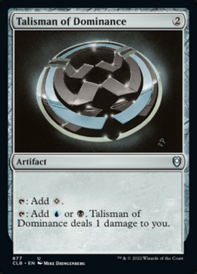 Talisman of Dominance [Commander Legends: Battle for Baldur's Gate] | Black Swamp Games