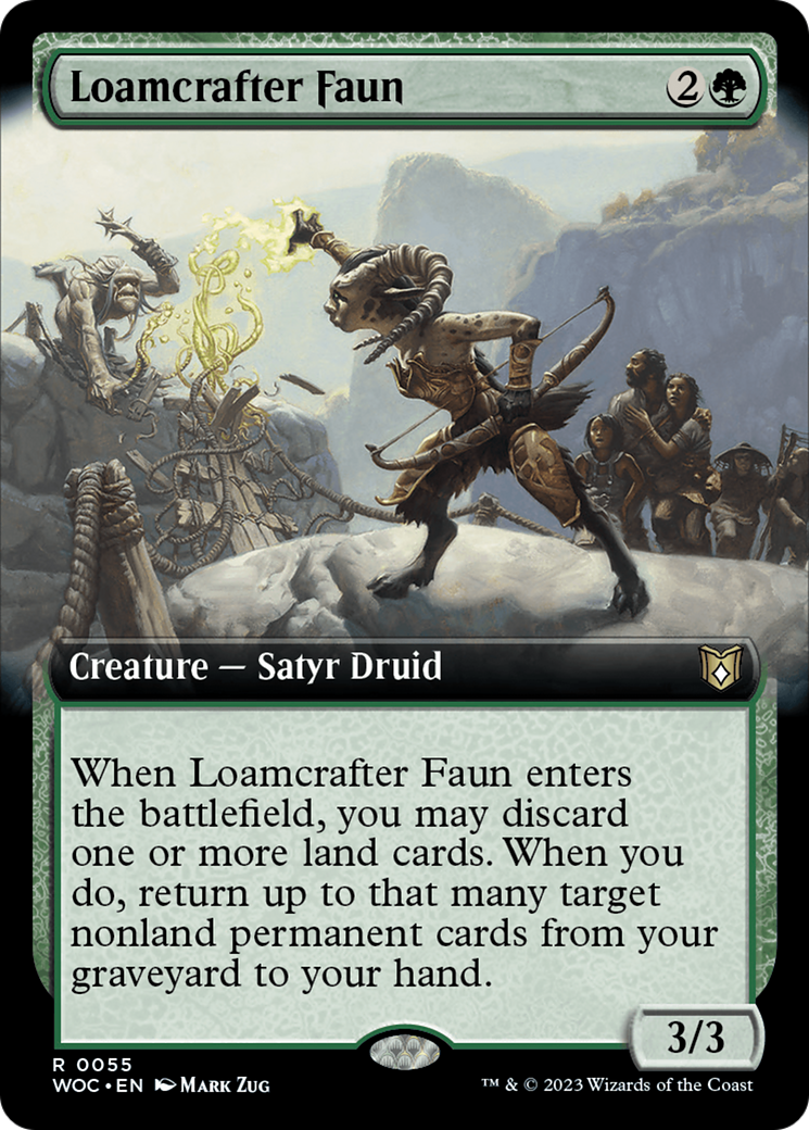 Loamcrafter Faun (Extended Art) [Wilds of Eldraine Commander] | Black Swamp Games