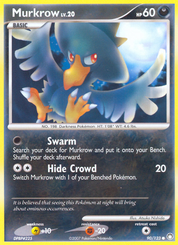 Murkrow (90/123) [Diamond & Pearl: Mysterious Treasures] | Black Swamp Games