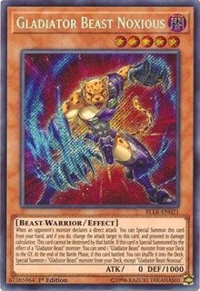 Gladiator Beast Noxious [BLLR-EN021] Secret Rare | Black Swamp Games