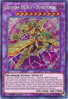 Destiny HERO - Dusktopia [BLLR-EN025] Secret Rare | Black Swamp Games