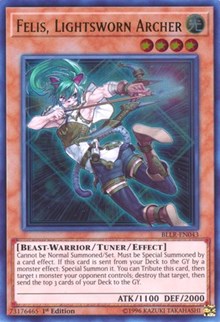 Felis, Lightsworn Archer [BLLR-EN043] Ultra Rare | Black Swamp Games