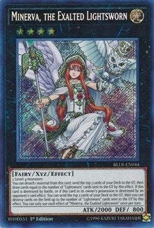 Minerva, the Exalted Lightsworn [BLLR-EN044] Secret Rare | Black Swamp Games