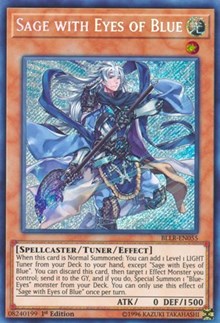 Sage with Eyes of Blue [BLLR-EN055] Secret Rare | Black Swamp Games