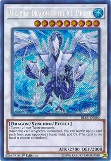 Trishula, Dragon of the Ice Barrier [BLLR-EN060] Secret Rare | Black Swamp Games