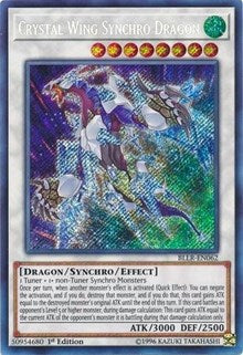 Crystal Wing Synchro Dragon [BLLR-EN062] Secret Rare | Black Swamp Games