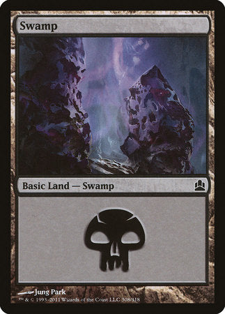 Swamp (308) [Commander 2011] | Black Swamp Games