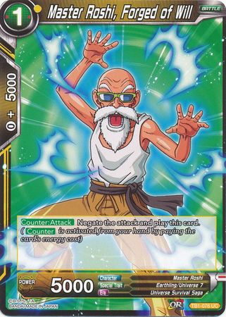 Master Roshi, Forged of Will [TB1-076] | Black Swamp Games